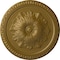 Ekena Millwork Richmond Ceiling Medallion (Fits Canopies up to 2 5/8"), Hand-Painted Gold, 18"OD x 1 3/8"P CM18RIGLS - alternate 1